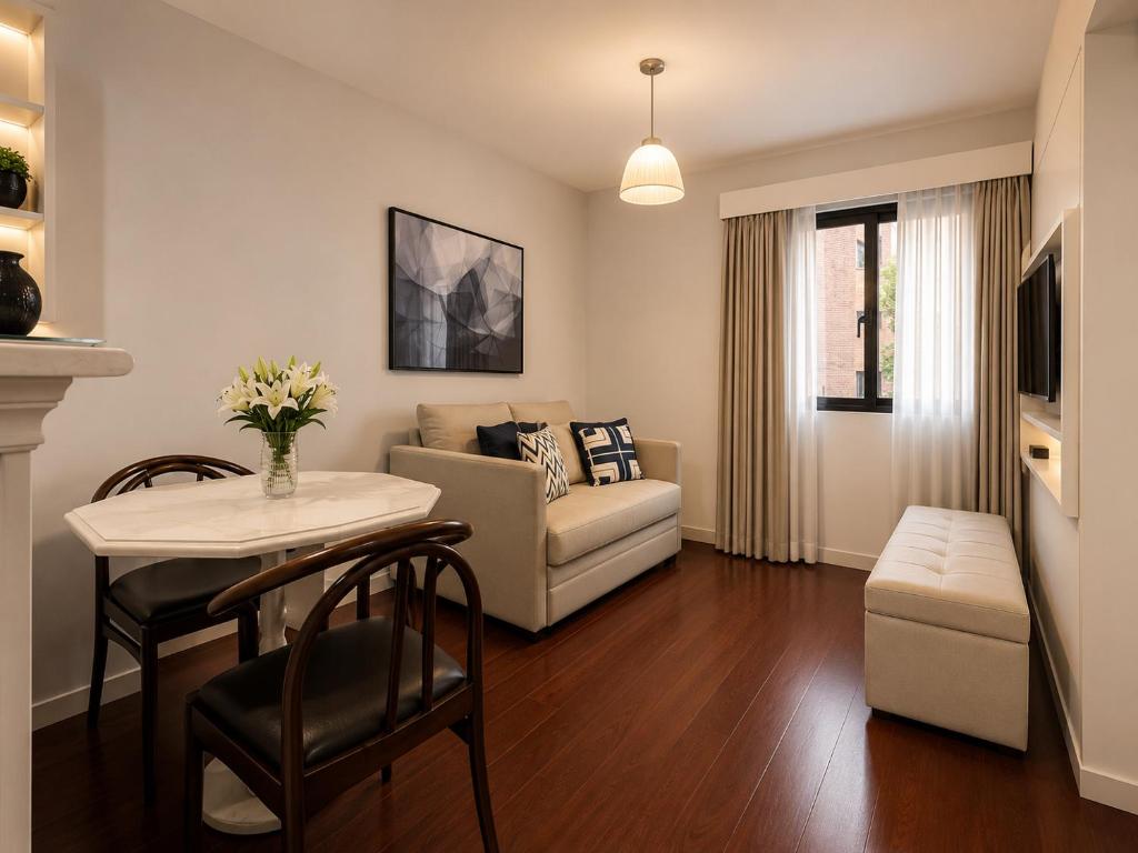 Sala de estar — Lapidare Flat Ninety Jardim Paulista